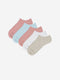 Women's Plain Booties Socks 5-Pack